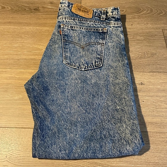 LEVIS MEN ORANGE TAB 505 ACID WASH RARE - Picture 4 of 5